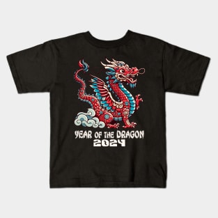 Happy New Year 2024 Chinese New Year 2024 Year of the Dragon Kids T-Shirt